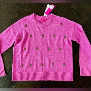 New Lilly Pulitzer Stilla Rhinestone sweater